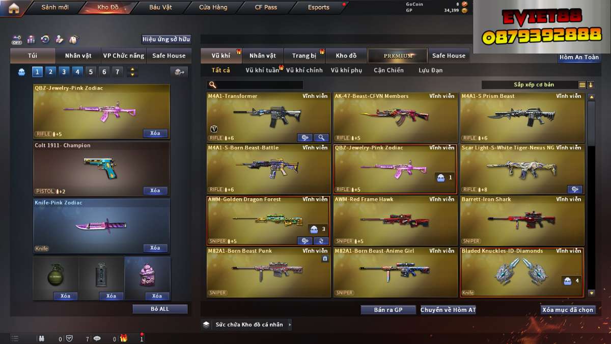 shop acc cf uy tin gia re